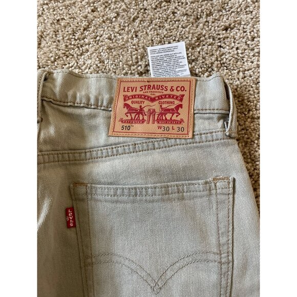 Levi's 510 Men's Size 30x30 Gray Straight Leg Jeans Casual Denim School - Picture 9 of 9